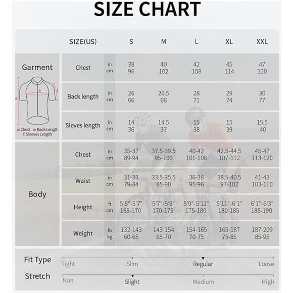 ARSUXEO Cycling Jersey Short Sleeves Mountain Bike Shirt MTB Top Men's Large NWT - Picture 8 of 10